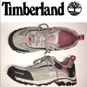 TIMBERLAND gray suede low hiking shoes